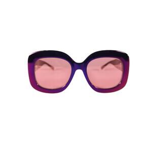 Karl Lagerfeld Oversized Square Sunglasses – Iridescent Wine Mirror – NWT